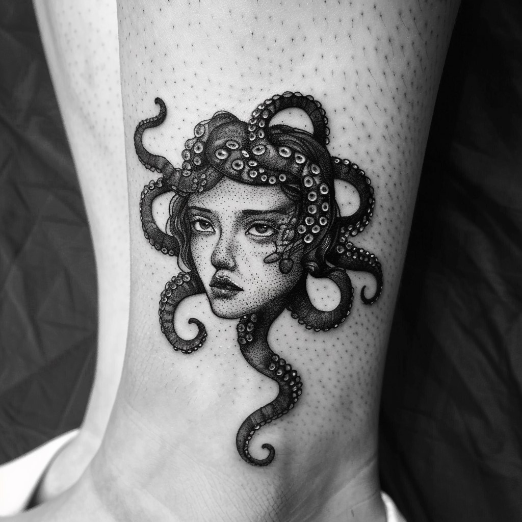 La Medusa sur la cheville