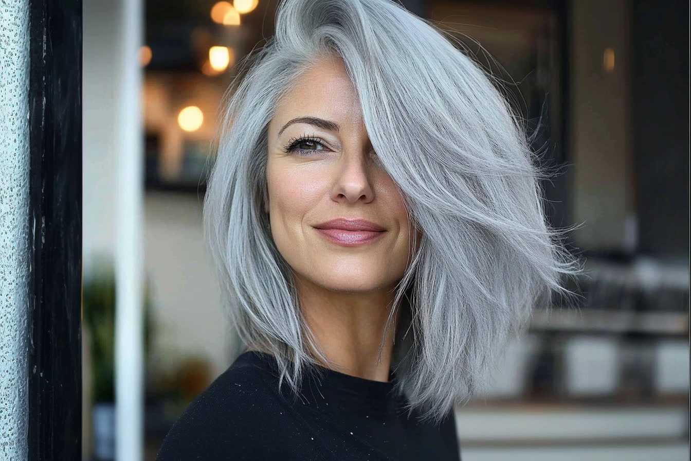 Balayage Cheveux Gris : La Tendance Qui Sublime Toutes Les Femmes
