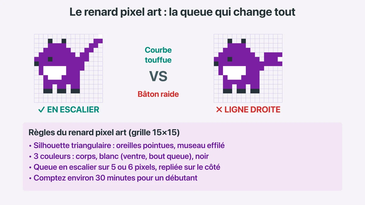 renard pixel art