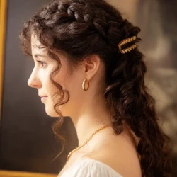 cheveux bouclés pince-1