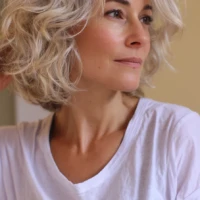 femme 60 ans visage ovale