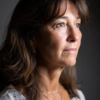 femme 60 ans visage ovale